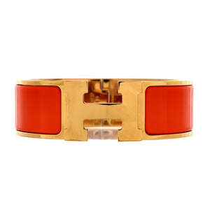 Hermes Wide Clic Clac H Bracelet Metal and Enamel